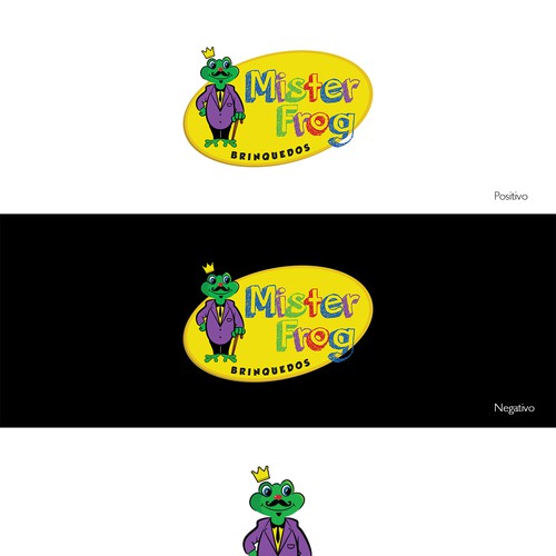 Mister Frog Toy Shop Searchs: Logo + Visual Identity Design by Mariana Torres