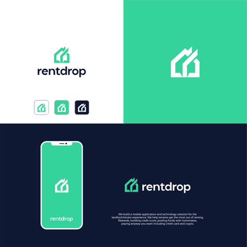 Company logo for next generation rent payment application Design by zudsign