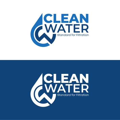 Simple Clean Logo for Water Filtration Company Design by putriyono