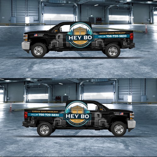 Garage Door Vehicle Wrap Design by Djiwangga