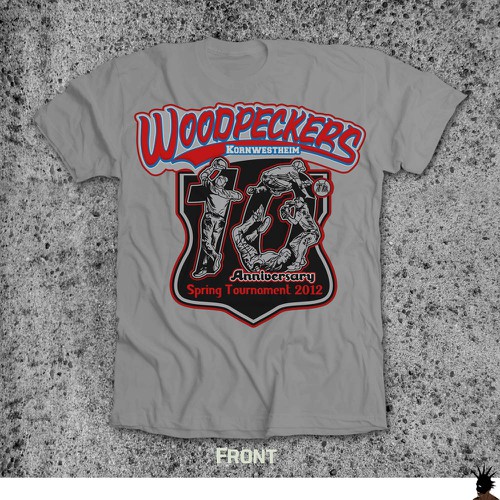 Help Woodpeckers Softball Team with a new t-shirt design デザイン by vabriʼēl