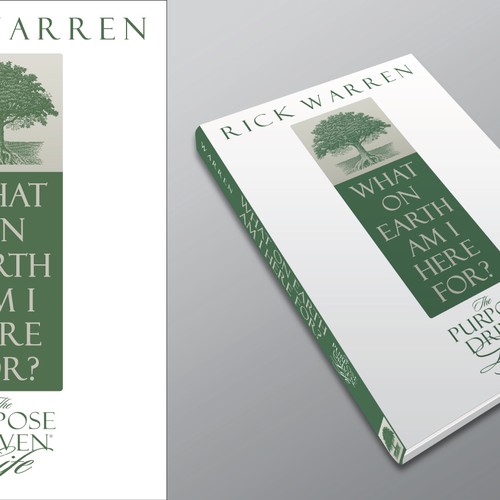 Book cover redesign for "What on Earth Am I Here For? The Purpose Driven Life" by Rick Warren Design by tophe