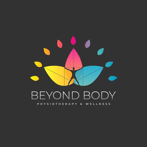 A modern, colorful logo for unique blend of body-mind fitness (physical therapy +body awareness) Design by teknique®