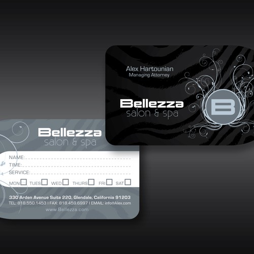 New stationery wanted for Bellezza salon & spa  Design by Maamir24