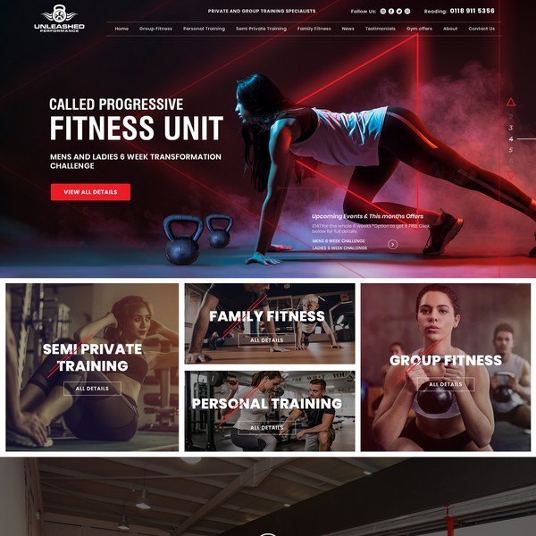 Fitness web design