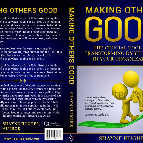 Create a book cover for Learning as Leadership's first book project Design by Cascadorys