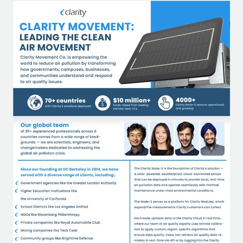 Design one-pager company overview Design von okeowosv