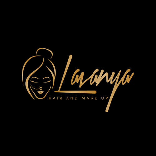 Indian/Western - Hair and Make up logo Design by Renee Designs