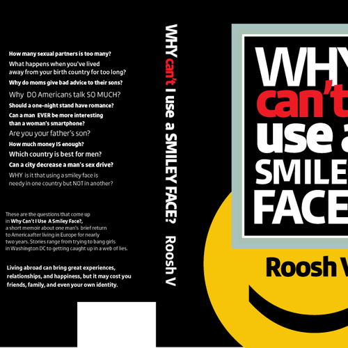 Book cover for "Why Can't I Use A Smiley Face?" Design by poppins