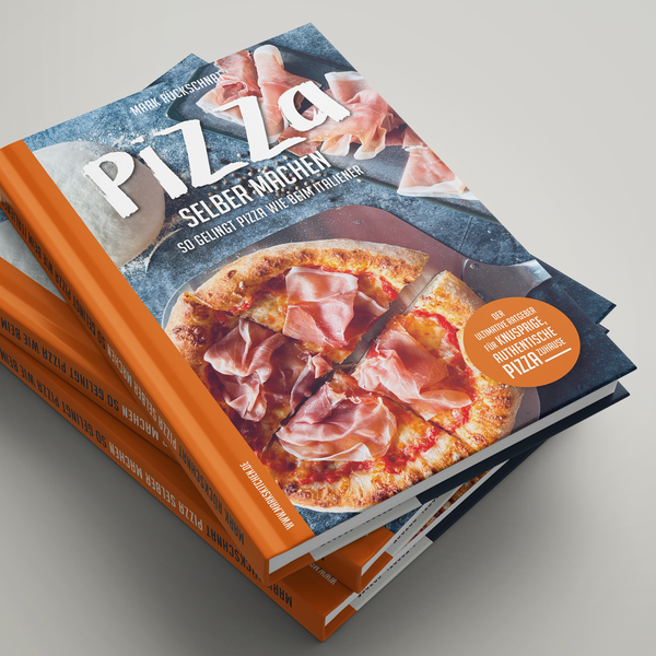Buchcover für einen auf perfekte Pizza spezialisierten Hobbykoch