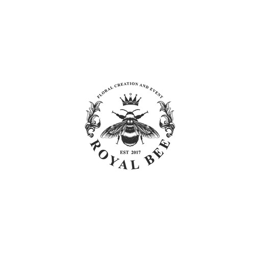 Design a classy and unique logo for Royal Bee Event Flower Design & Styling Design by Winter Design Studio