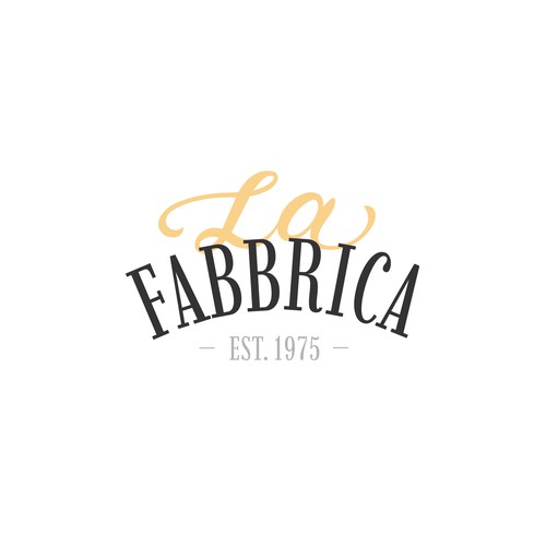 We need a powerful logo for our pizza production - La Fabbrica Design by HannaSymo