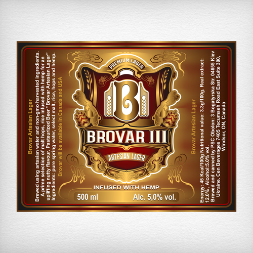 A Can of Beer infused with goodness needs a label Design by DataDesign99d