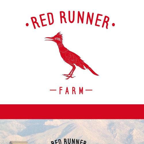 Create a roadrunner logo for Red Runner Farm Design by Valerio Di Fiore