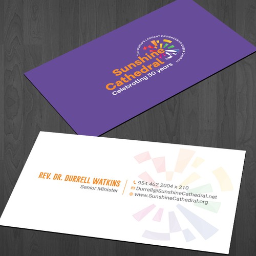Business Card for Growing Progressing LGBTQ Church Design by a r t  ^ s t a r
