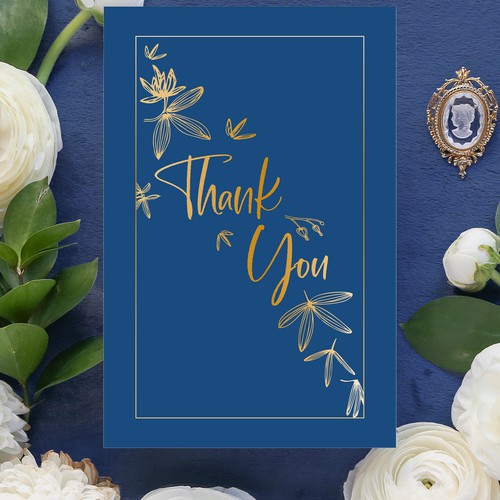 Thank you card design Design réalisé par ivala