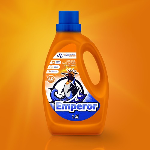 Label design for liquid detergent brand Design by Marcio Berdu