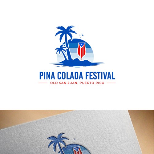 Design Piña Colada Festival Logo and Branding Package di smitadesign