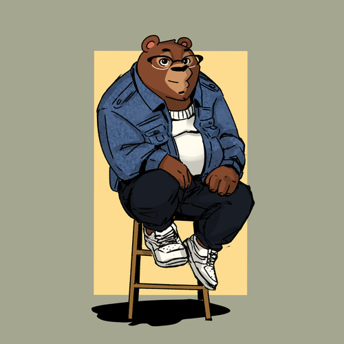 Yeah I know, another Bear design. But Let's make this one is special with Love. Diseño de Little George