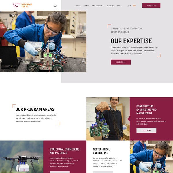 University Website Design
