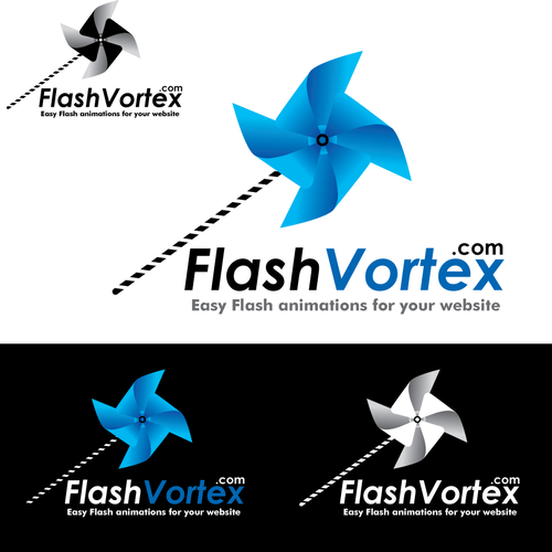 FlashVortex.com logo Design by phong