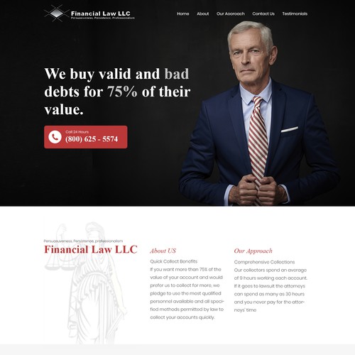 Debt Collection Website Design by Ilmash Network