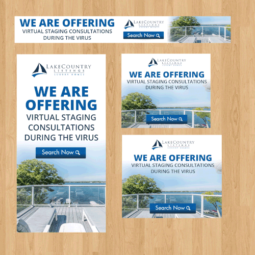Retargeting Ads Real Estate Brokerage Design by Graphics House