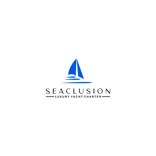 Luxury Yacht Logo Creation - Seaclusion Yacht Charters Design by Dito.K