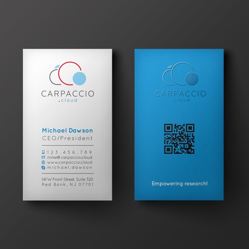 Give more muscle to research with graphic ID for CARPACCIO.cloud Design by kendhie