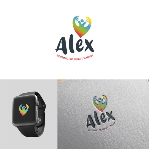 Inclusive logo that represents acceptance, love, equality and education. Design by TwoPlusOne