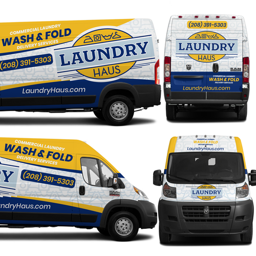 Laundry Haus delivery van Design by theANUNGs