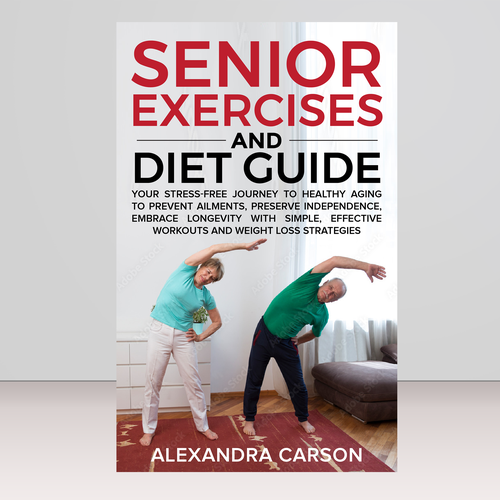 Design Senior Fitness Guide Cover for Healthy Aging Diseño de Bovan