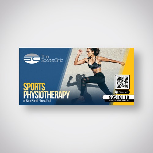 The Sports Clinic Physiotherapy starting in a new gym facility Design by Stanojevic