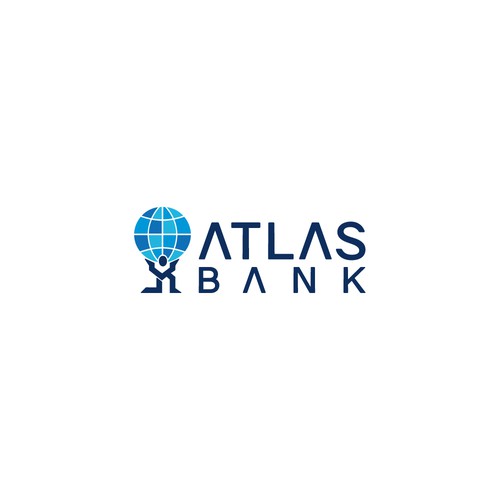 Logo for Atlas Online Bank. Design by bethh