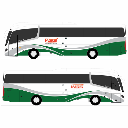 Charter Bus Graphics Incorporating Company Logo Competition-ontwerp door ezesol™