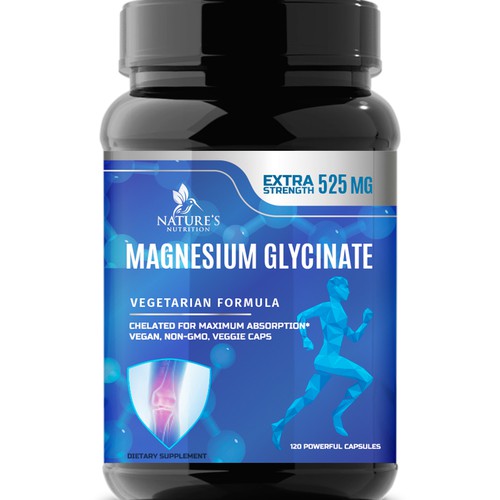 Natural Magnesium Glycinate Design needed for Nature's Nutrition Design by Wfemme