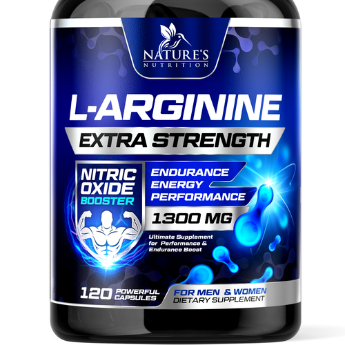 Powerful L-Arginine Capsules Design Needed for Nature's Nutrition Design by rembrandtjurin