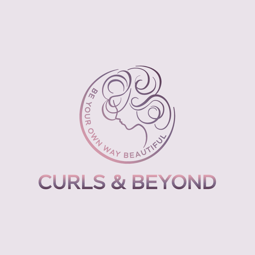 Logo for curly hair brand Diseño de designer Ha