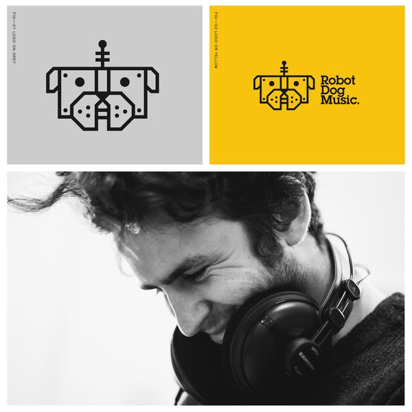 Design realizzato da Micheal Hanly intitolato "Robot Dog Music — Music Studio"