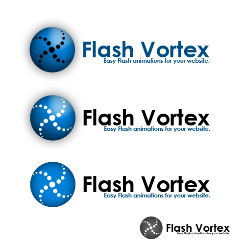 FlashVortex.com logo Design by ikell41