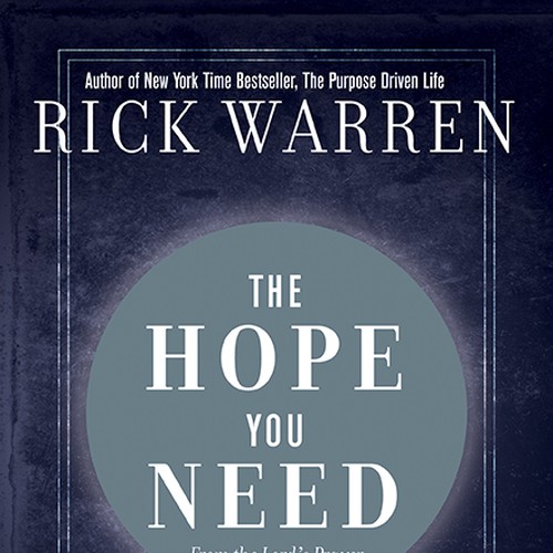 Design Rick Warren's New Book Cover デザイン by Xavier Fajardo