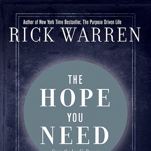 Design Rick Warren's New Book Cover Design by Xavier Fajardo