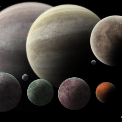 New art or illustration wanted for iPhone Exoplanet App Design por Danielparrdesign