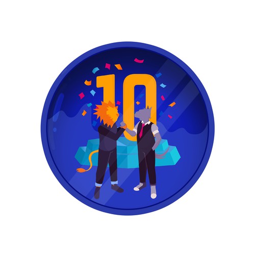 Design digital badges samples for a modern technology company Design by Cara Mel