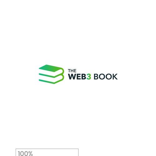 Logo for an eBook/course: "The Web3 Book" Design by WebSky☁️