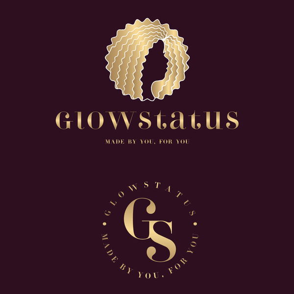 logo concept for "glowstatus".