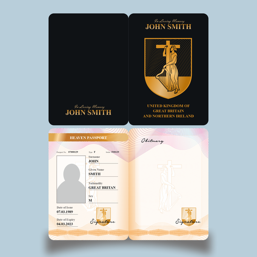 Passport-Style booklet Design Contest Design réalisé par azabumlirhaz