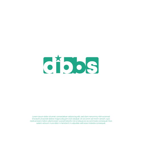 Dibbs - logo for fractional sports card trading market Design by Efer Studio