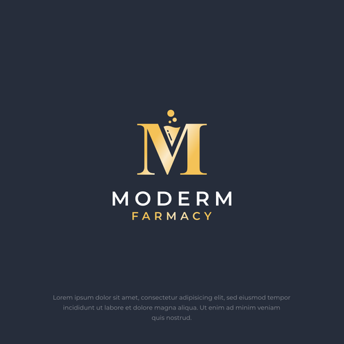 Modern skin care logo that combines science/medicine with nature Design by Fano Design