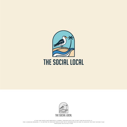 Beachy Clothing Brand Logo Design by smitadesign